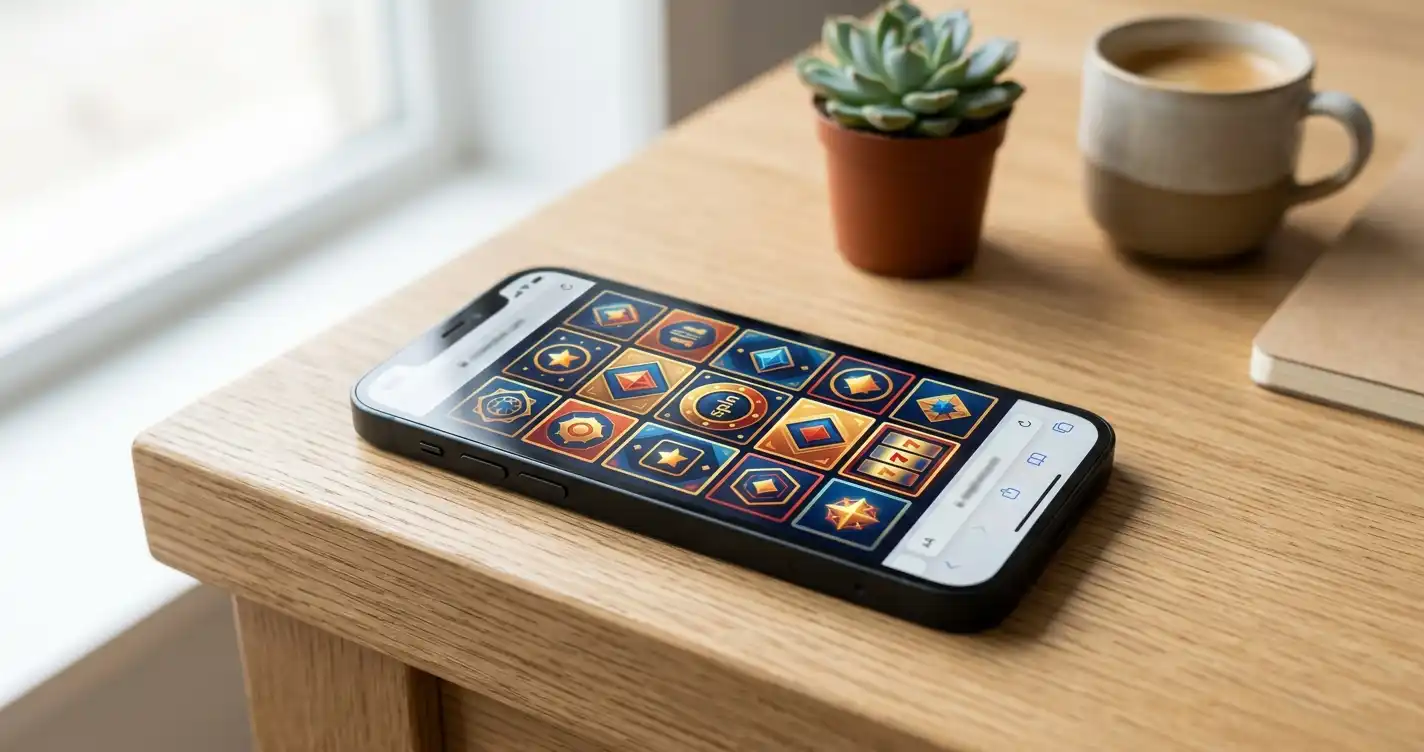 Neutral editorial illustration for BetFoxx Mobile Casino and Browser Experience